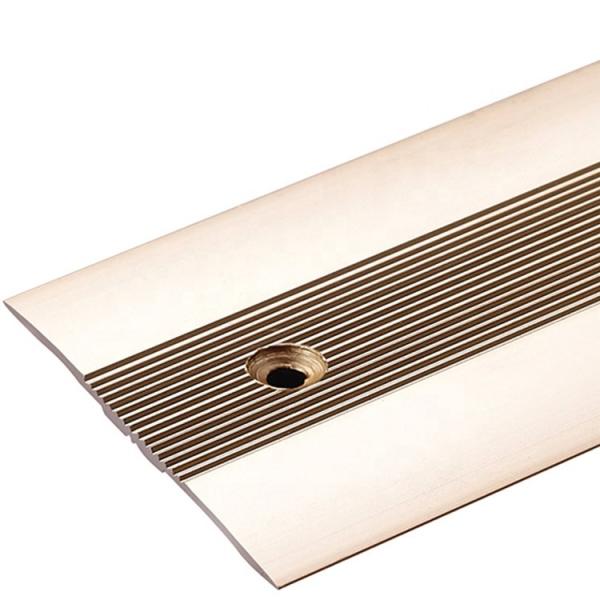 Metallic Aluminum Transition Strip For Tile Wood Edge