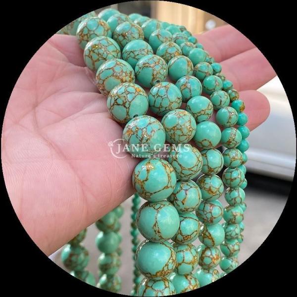 DIY Making Polished Round Shape Gems Bead Strands with Multi-color Gemstone Color