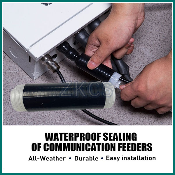 Silicone cold shrink tube for 1/2 jumper and RRU connector insulation and protection