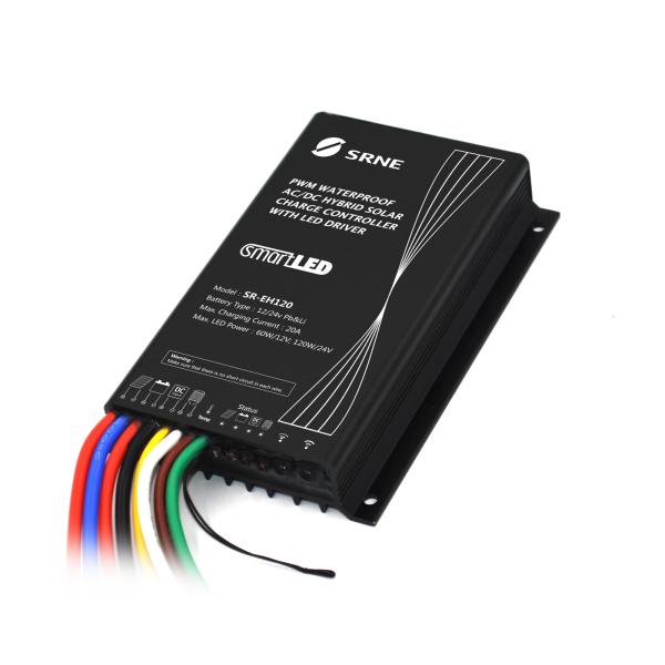 Outdoor Dimming AC DC Hybrid Solar Charge Controller 12v 24v 15A 280g Weight