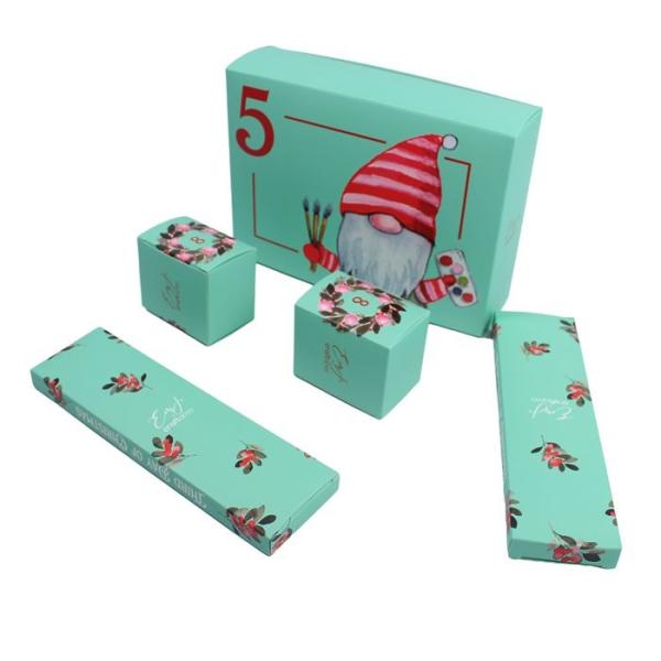 custom Blind Box For Cosemtics personalized paper box for Christmas advent calendar box
