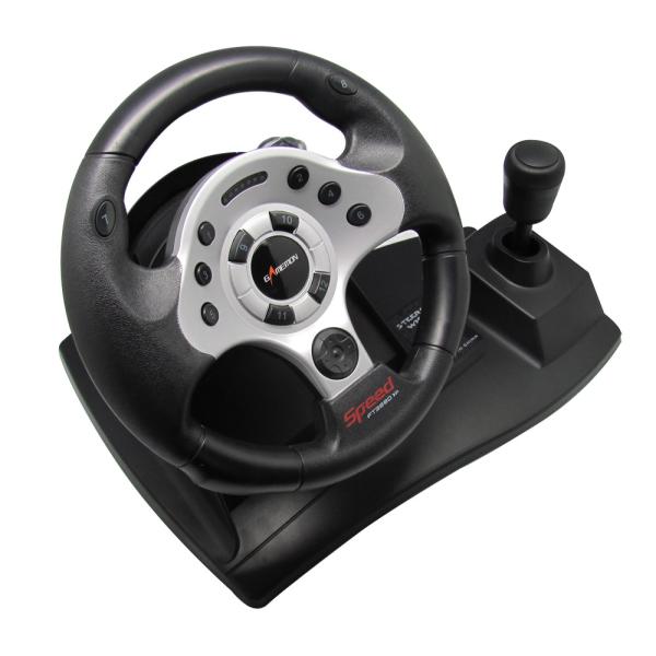 High Precision Force Feedback Steering Wheel Double Vibration Racing Wheel