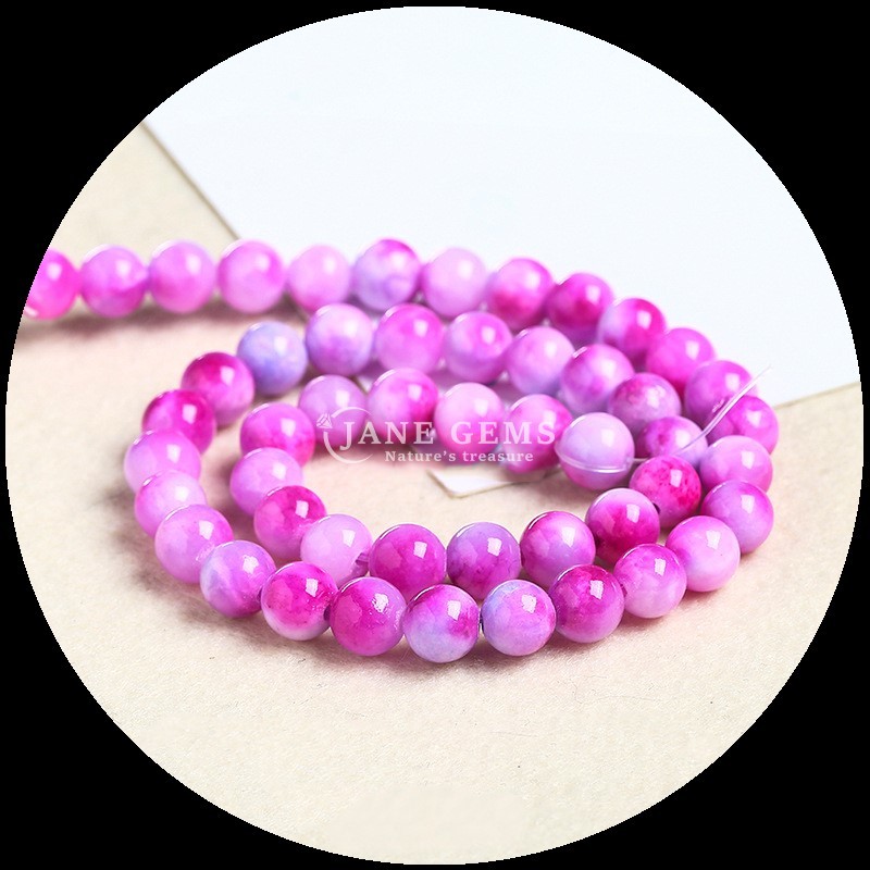 Natural Gemstone Bracelets Various Color Jade Loose Bead Strands to Elevate Your Style with Natural Elegance