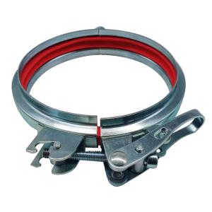 China Hardware Ventilation Pipe Connect Galvanized flange Pipe Clamp 150mm wholesale