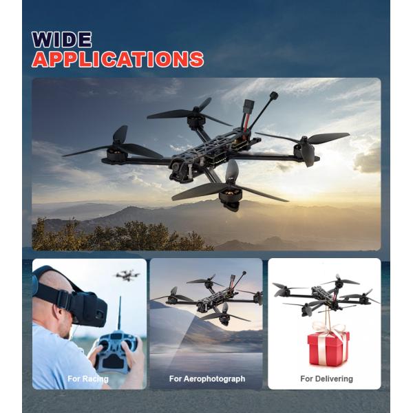 5.8G FPV Drone Accessories 2.5W VTX with 40 Channels Output Power Video Transmission Plastic Material