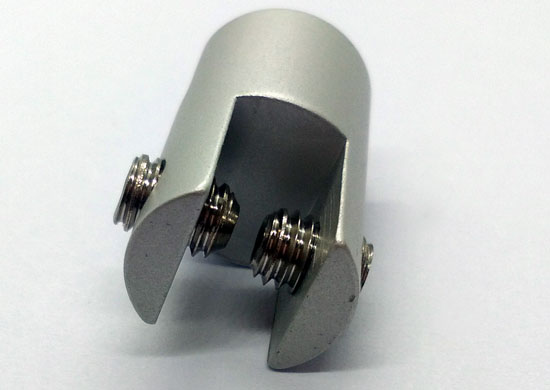 Creative Design Glass Side Clamp Sign Cable Gripper For Sign Hanging Systems