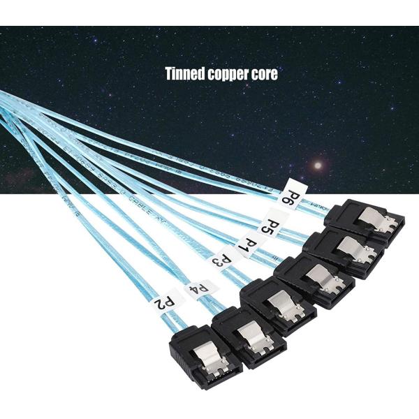 Female Splitter Wire Harness Cable 6Gbps SATA III HDD 7pin To 7pin For Server