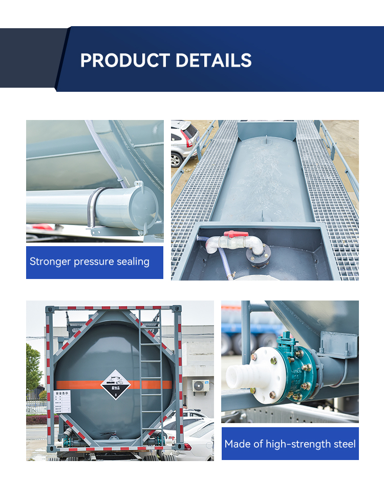 Custom Chemical ISO Container 20ft 30ft 40ft External Dimensions 6058mm*2438mm*2591mm