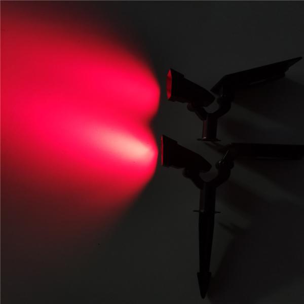 2700K 2W Garden Ground Solar Lights Rotatable IP65 Outdoor Landscape 240lm