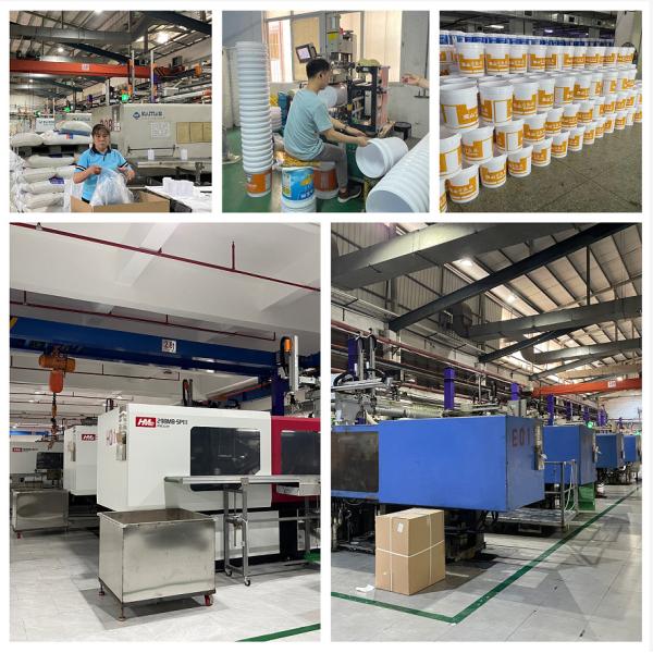 1L 5L 10L Transparent Plastic Packaging Bucket Customized With Lid And Handle