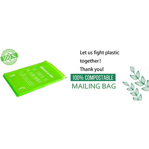 En13432 100%Compostable Biodegradable Cornstarch Post Bag for Courier