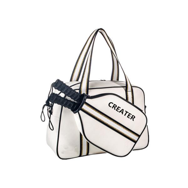 China PU Leather Polyester Women'S Pickleball Tote Bag , Pickleball Duffel Bag wholesale