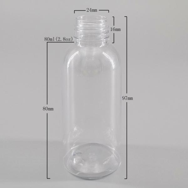 4oz Round Alcohol Disinfectant Lotion PET Plastic Spray Bottle