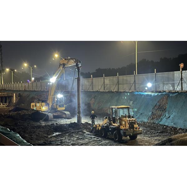 BVEM Vibro Compaction Piling hydraulic vibroflot excavator equipped sharing hydraulic power system