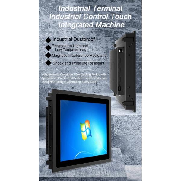 21.5 Inch LCD Industrial Monitor Ip65 Panel Wall Mount Embedded Capacitive Touch Screen Rear-mount Display Terminals