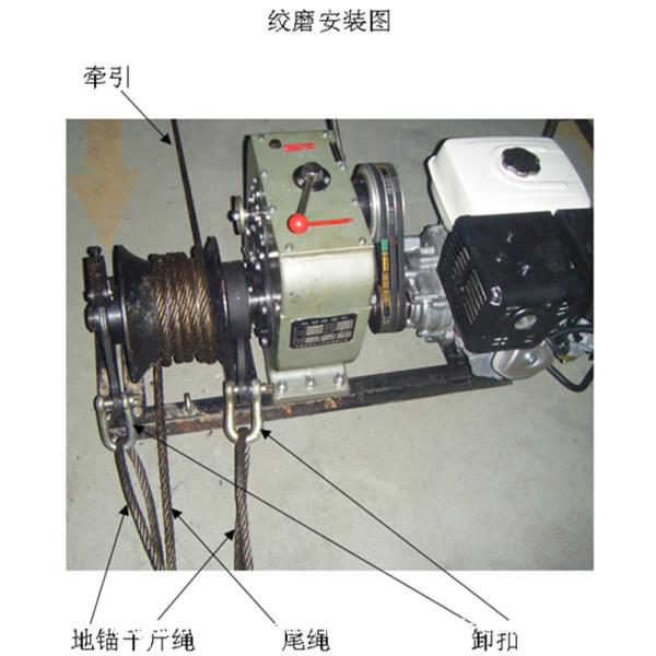 Speedy Shaft Drive Transmission Cable Winch Puller With Gasoline Honda GX390 13HP Engine