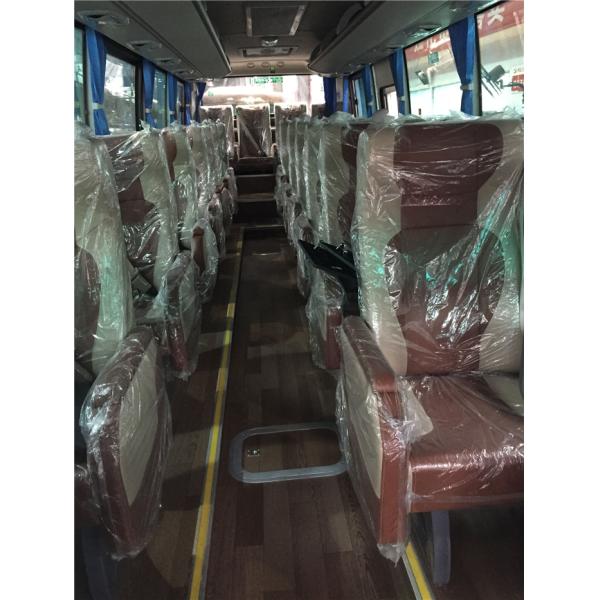 610mm Width Luxury Bus Seats Brown White Color With OEM ODM Service