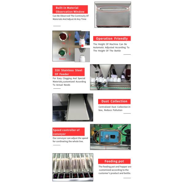 Candy Gummy Counting Bottling Counter Machine 16 Channel Automatic