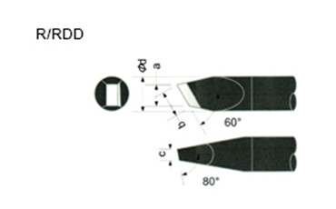 Apollo Seiko 101mm Length Soldering Iron Tip DCS-10DV1-2 Replacement Soldering Iron Tips