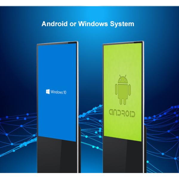 55 Inch Floor Standing LCD Advertising Player Interactive Touch Screen Kiosk