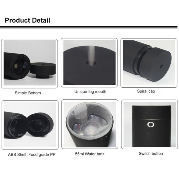 Auto Shut Off 55ml USB rubber Appearance Portable Plastic Essential Oil Aroma Diffuser