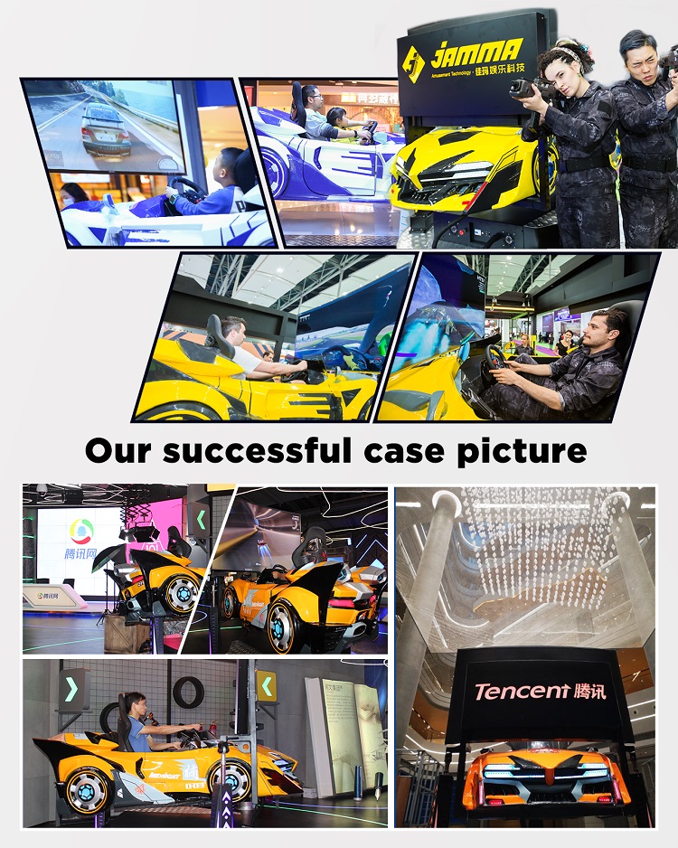 65 Inch Screen Flying Car Driving Simulator With Dynamic Platform