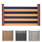 Wood Plastic WPC Fence Panels outdoor Composite Fence Cladding
