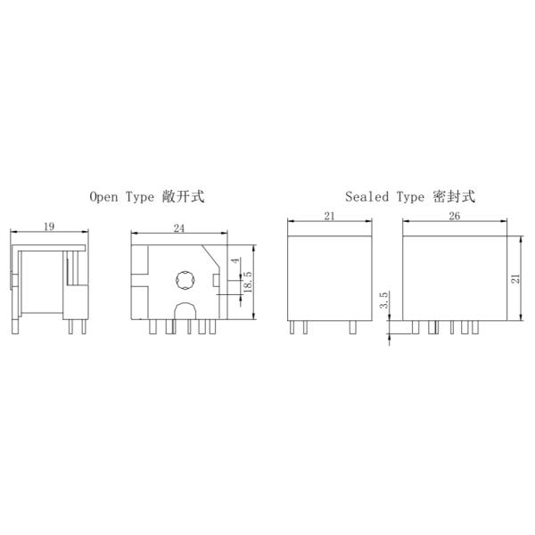 Automotive Electrical Relay / 4120 7 pin SPDT Auto Power Relay For Car Electrical Control