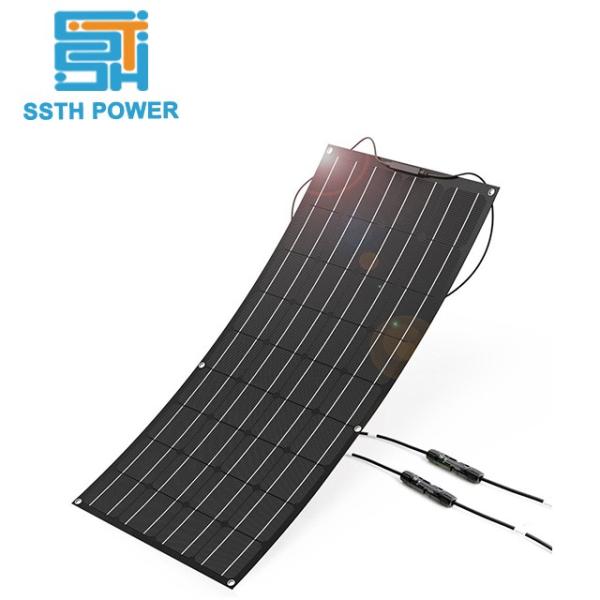 Small Powerful 12v 50w Solar Panel Semi Flexible Monocrystalline Solar Panel