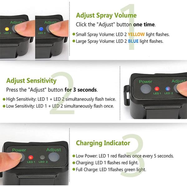 Outdoor Remote Control Dog Training Collars Rechargeable Dog Bark Training Collar