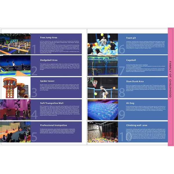 Amusement Park Trampoline Park Equipment Air PP Material Free Jumping Mat