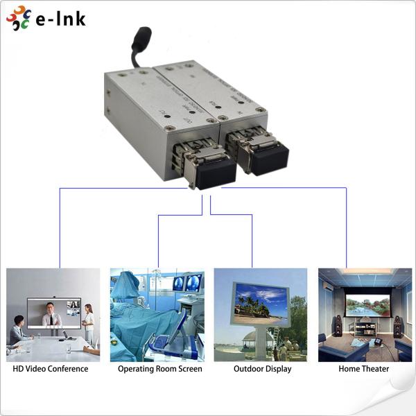 SDI Fiber Converter SMB 3G / HD / SD-SDI 20KM LC Optical Micro-Extender