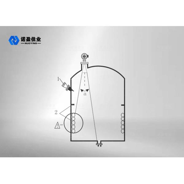 Cast Aluminum Radar Level Meter 20mA HART Slurry Solid Particles