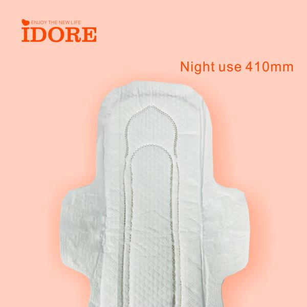 Night Use 410mm Women Wearing Sanitary Napkins
