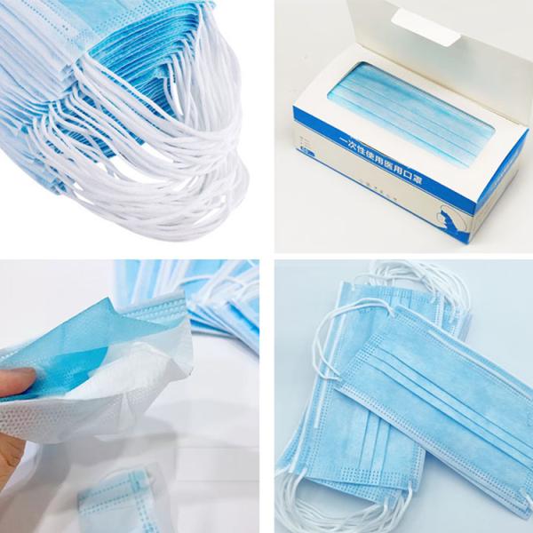 Three Layer Type Disposable Medical Mask For Public Place Self Protection