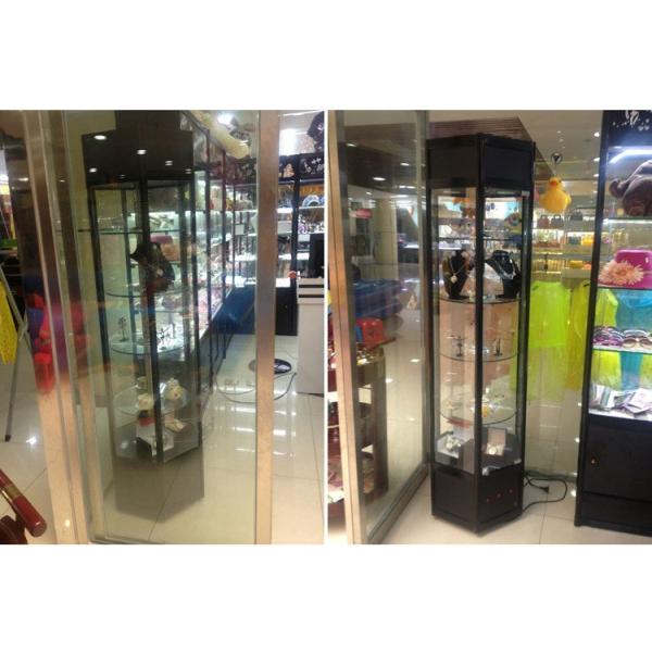 Generous Rotary Acrylic Display Showcase Mobile Lighting 53 * 53 * 100 Size Custom Color