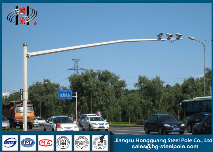 China Security Telescoping CCTV Camera Pole Attachments Galvanized Steel Pole wholesale