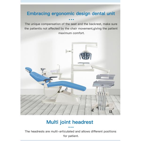 Sanitary Leather Cushion Rotatable Spittoon Dental Chair