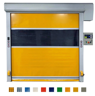 Intelligent Cargo Air Shower Tunnel Pvc Fast Rolling Shutter Door Low Noise