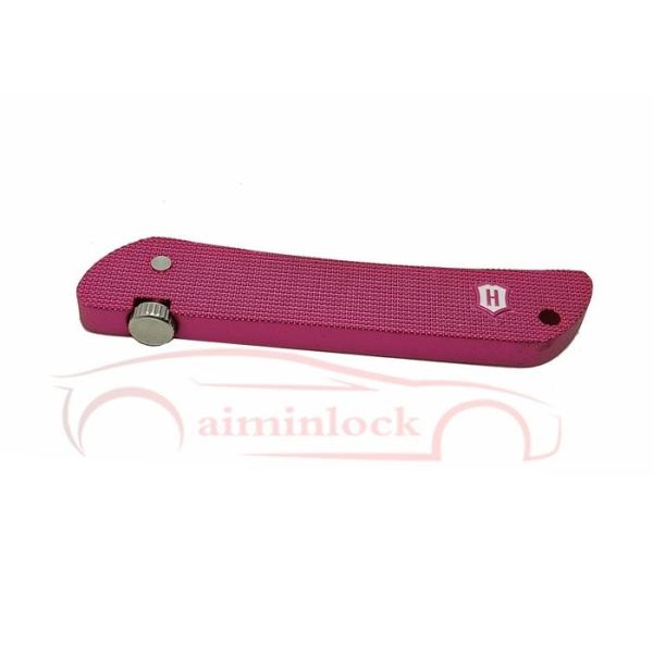 Haoshi Fold Locksmith Tools Foldable 7 in 1 Lock Picking Set Locksmith Tools (Pink)