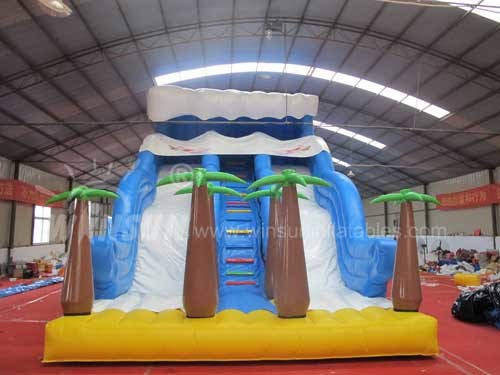 Durable Commercial Inflatable Water Slides Tropical Rain Forest Themed