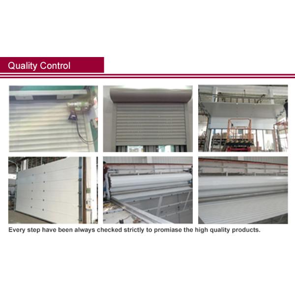 Fire Station Automatic Formed Industrial Sectional Doors With Lockable Handle And White Sectional Steel Doors