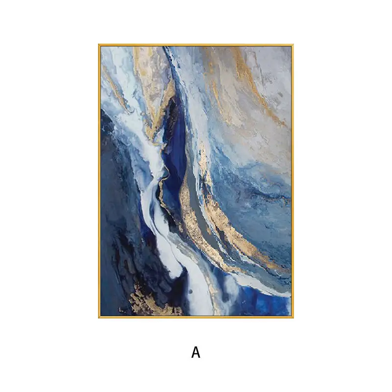 Handpainted Abstract Canvas Landscape Oil Painting Modern Style Wall Hanging Decor Art