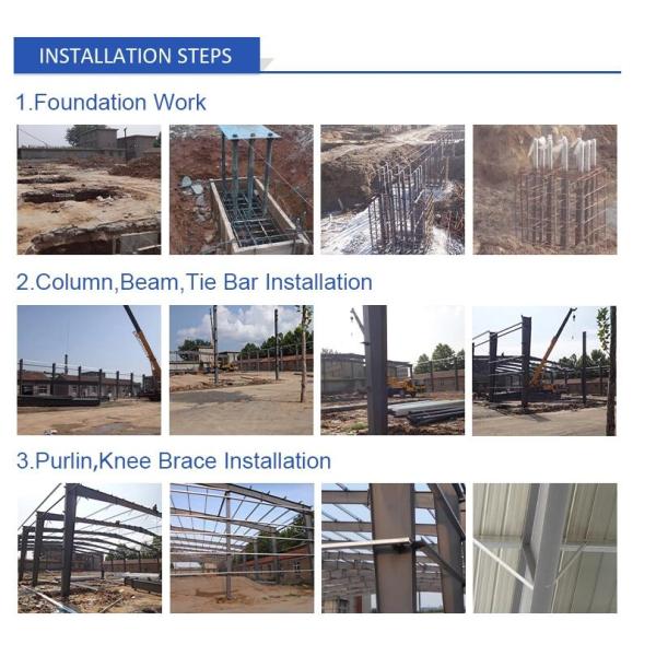 Large Span Steel Structure Warehouse Construction Prefabricated Metal Building