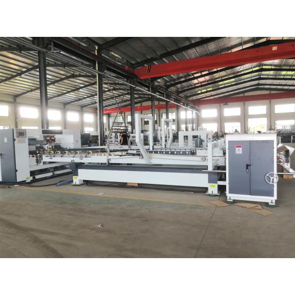Automatic Folder Gluer Machine Stitching Machine For Corrugated Carton Box 150-180 M / Min