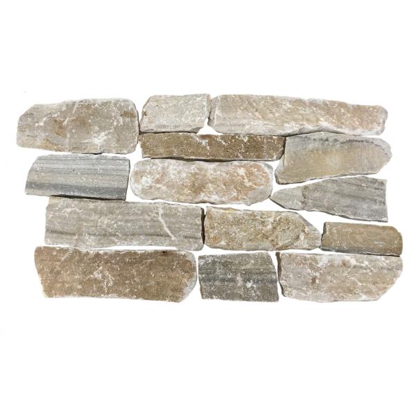 Thickness 2.5cm Wall Cladding Limestone Random Coursed Stone
