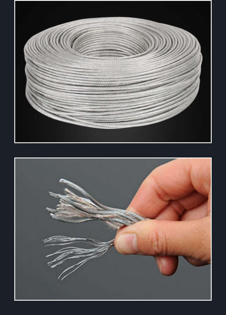 6mm 6x19 Fc 304 7x19 IWRC 10mm 12mm Ungalvanised Steel Wire Rope Cable ±1% Tolerance