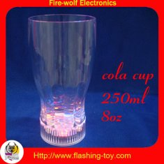 China lighted cola glass wholesale
