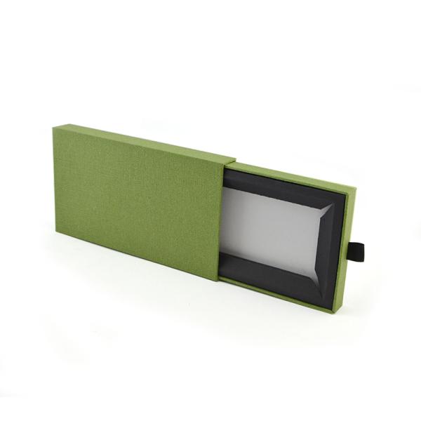 Custom Paperboard Packaging Box with Insert Green Packaging Box Customized Logo