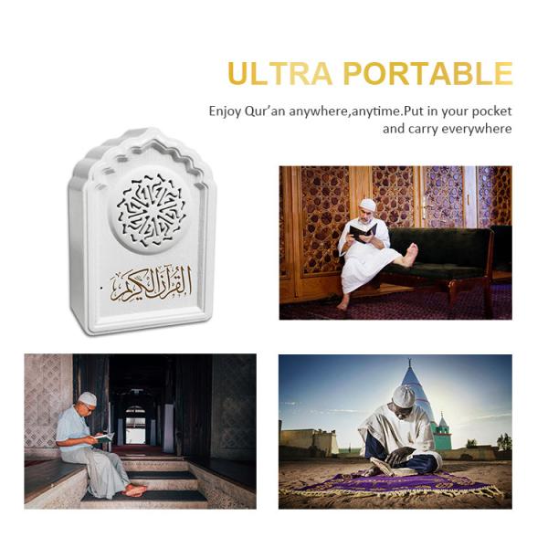 China Mini White Digital Mp3 Portable Quran Speaker Lamp wholesale